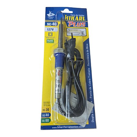 Ferro de Soldar 34W 410ºC Hikari Plus SC-40 127v