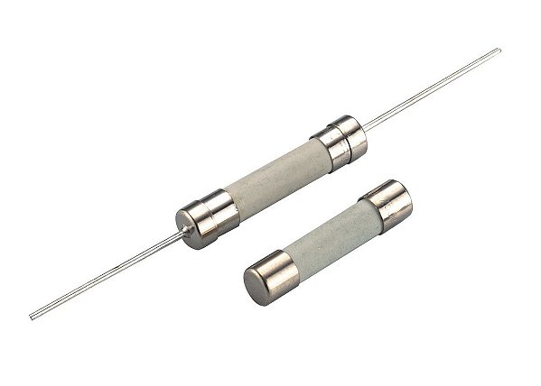 Fusível de Vidro 6,3A/250V AXIAL COM AREIA 20MM