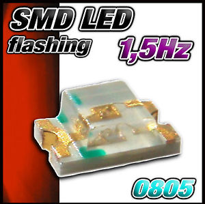 Led SMD 0805 VERMELHO PISCA PISCA AUTOMATICO