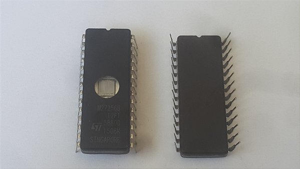 M27256B-12F1  EPROM   NMOS 256K BIT(32X8) UV  ST