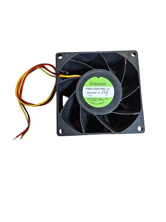 Cooler 80x80x38mm 12v 0,76a 9.1w 5700rpm Pmd1208pmb1-a 3 Fios Rolamento