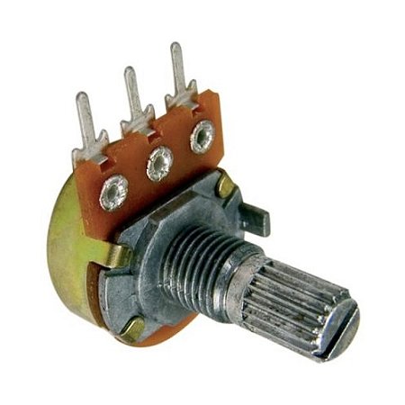 Potenciometro LINEAR MINI 16MM L15 1M SEM Chave