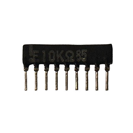 Rede Resistiva 10K 2% 9 PINOS 8+1 15mm P:2,0MM