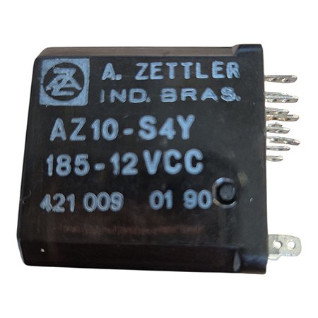 Rele Az10-s4y185-12vcc   Acrilico Fume