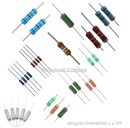 Resistor 3W 4R7 5% EMB C/100 - codigo:8679