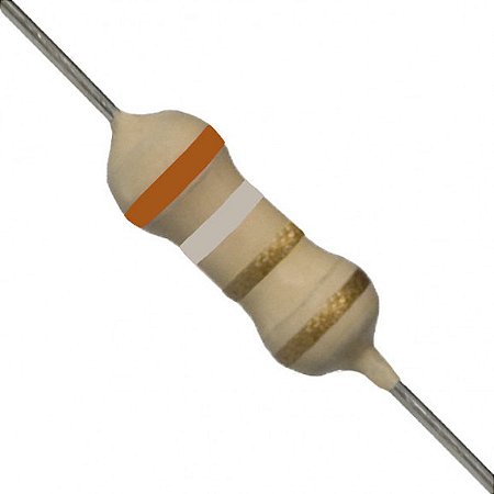 Resistor CR25 3R9 5% PACOTE COM 100PCS
