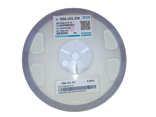 Resistor SMD 1206 27K 5% FRC1206J273-TS FOSAN BOBINA C/5000