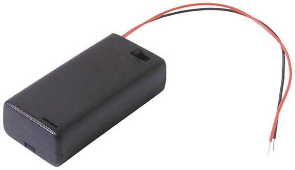 SBH321AS 2 suporte de Bateria AA com fios Altura acima do PCB: 18,5 mm