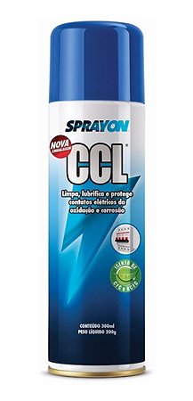 SPRAY LUBRIFICANTE E LIMPA CONTATOS ELETRICOS CCL 300ML