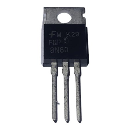 Transistor FQP8N60 TP-220 Metalico Fairchild
