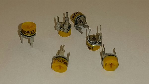 Trimpot RF-637V HORIZONTAL 2K 7MM AMARELO