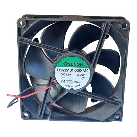 Cooler 92X92X25MM 12V 2.0W 3000RPM EE92251B1-0000-A99 2 fios Sunon