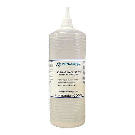 Alcool Isopropilico 1 Litro Implastec (Isopropanol 99,8%)