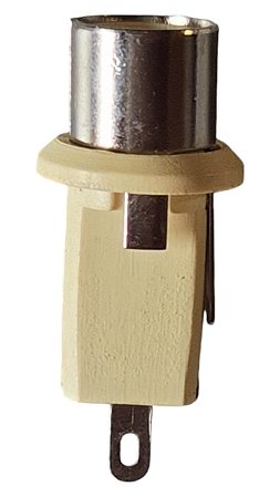Conector Jack RCA Femea De Audio Para Placa Branco
