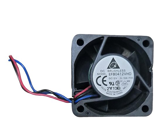 Cooler 40x40x20mm Dc12v 0.18a Efb0412vhd Delta 3 Fios