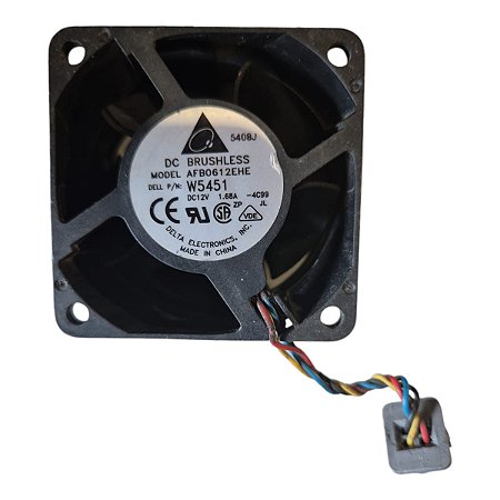 Cooler 60x60x38mm 12v 1.68a Afb0612ehe W5451 4 Fios Delta