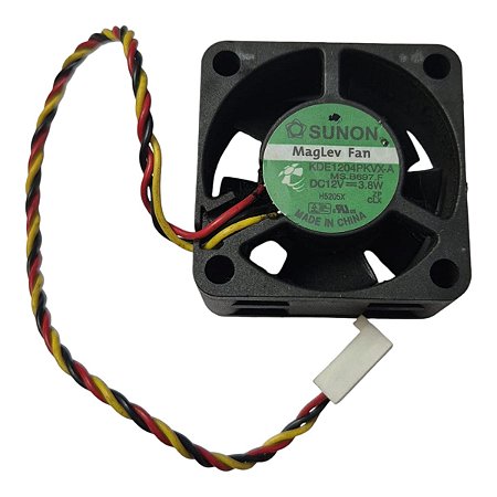 Cooler 40x40x20mm Dc12v 0.32a 3,8w 13000rpm Sunon Kde1204pkvx-a 3 Fios