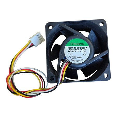 Cooler 60x60x25mm Dc12v 4.3w Psd1206ptbx-a(2) 4 Fios 8100rpm