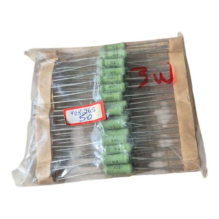Resistor 3w 120r Fio Kit com 50