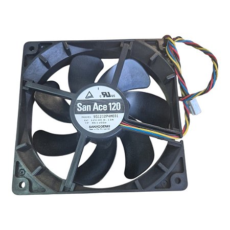 Cooler 120x120x25mm Dc12c 0.13a San Ace 120 4 Fios 9s1212p4m031