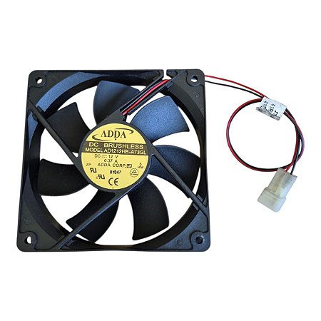 Cooler 120x120x25mm Dc12v 0.37a 2 Fios Ad1212hb-a71gl Adda