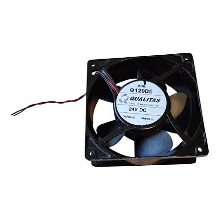 Cooler 120x120x38mm 24v 5,3w Q120d5 3300rpm 2 Fios Qualitas