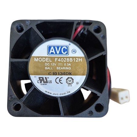 Cooler 40x40x28mm 12v 0.3a F4028b12h 2 Fios Avc