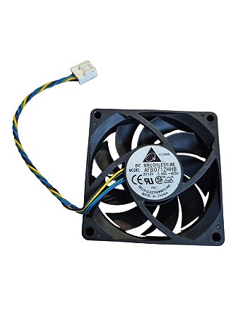 Cooler 70x70x15mm Dc12v 0.45a 3800rpm Afb0712hhb 4 Fios Delta