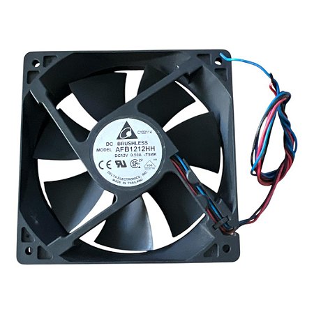 Cooler 120x120x25mm Dc12v 0.50a 2800rpm Delta Afb1212hh 3 Fios