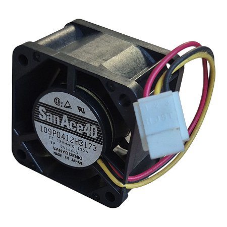 Cooler 40x40x20mm Dc12v 0.0195a Sanyo Denki 109p0412h3173 3 Fios