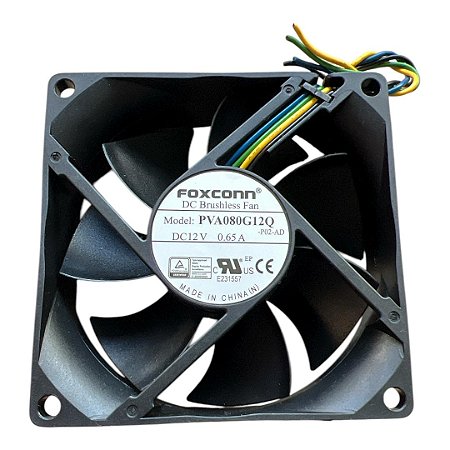 Cooler 80x80x25mm Pva080g12q 12v 0.65a  4 Fios