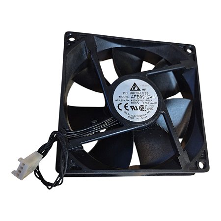 Cooler 92x92x25mm 12v 0.60a 3800rpm Afb0912vh 3 Fios Delta