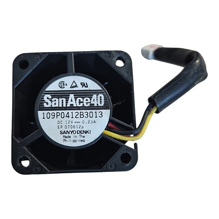 Cooler 40x40x28mm Dc12v 0.28a 3 Fios Sanyo 109p0412b3013