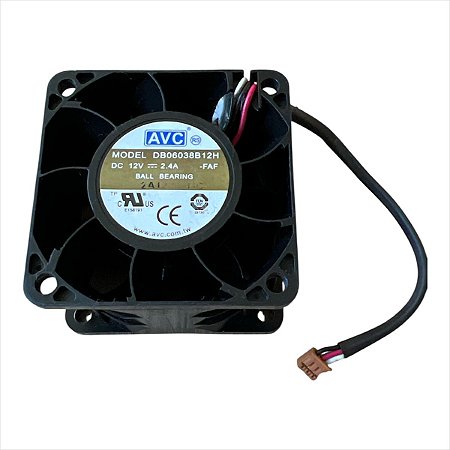 Cooler 60x60x38mm Dc12v 2.4a 3 Fios Avc Db06038b12h
