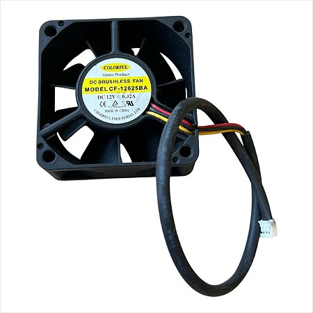 Cooler 60x60x25mm 12v 0.32a Cf-12625ba 3 Fios