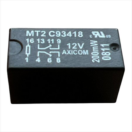Rele 12v 1.25a 2 Contatos 8 Pinos Mt2-c93418 Axicom