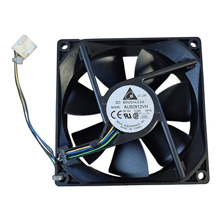 Cooler  92x92x25 12v 0.60a  Aub0912vh-sp16  4 Fios Delta  C/conector