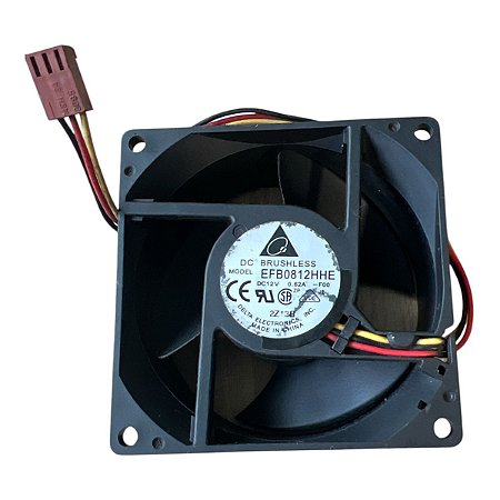 Cooler 80x80x38mm 12v 0.62a Efb0812hhe-f00 3 Fios Delta
