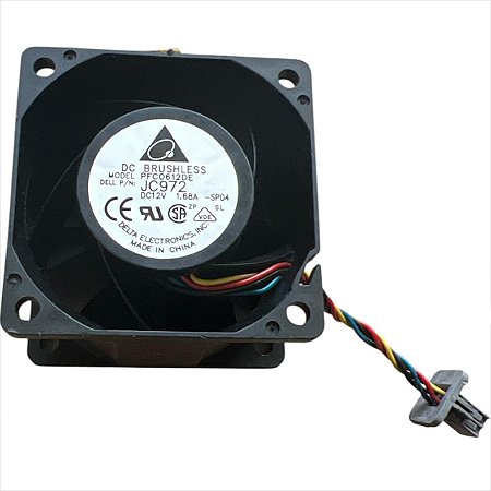 Cooler 60x60x38mm 12v 3.30a Delta Ffr0612dhe 9000rpm  4 Fios