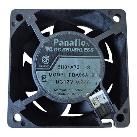 Cooler 60x60x25mm 12v 0.22a 3500rpm Fba06a12h 3 Fios 5h04a73-s Panaflo