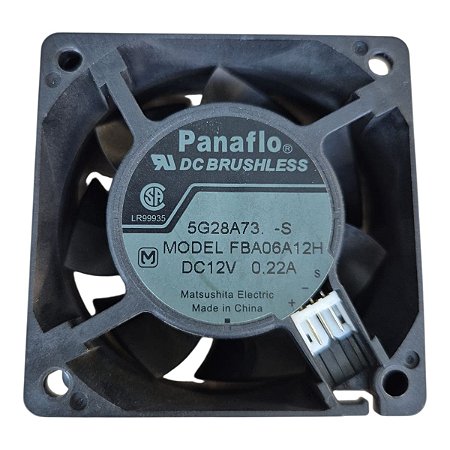 Cooler 60x60x25mm 12v 0.22a 3500rpm Fba06a12h 3 Fios 5g28a73 -s Panaflo