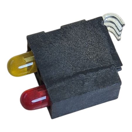 Mentor Led 3mm Smd Stander 2 Led 1 Vermelho e 1 Amarelo  Preto