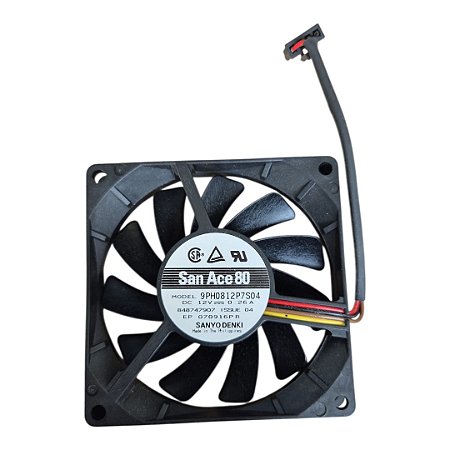 Cooler 80x80x15mm Dc12v 0.26a San Ace 80 P/n: 9ph0812p7s04 4 Fios
