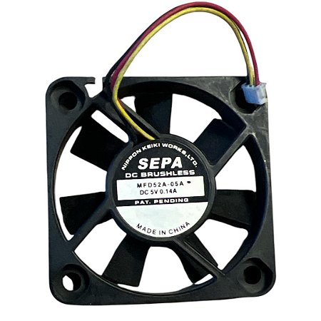 Cooler 50x50x10mm Dc5v 0.14a 3 Fios Mfd52a-05 Nippon Keink Sepa
