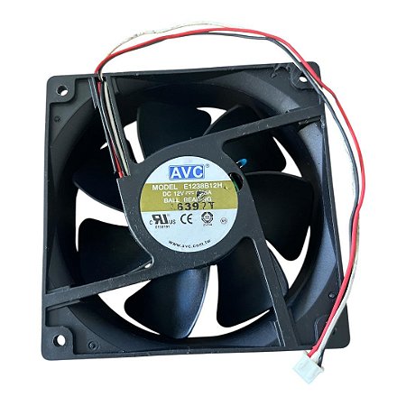 Cooler 120x120x38mm 12v 0.55a 3 Fios E1238b12h Avc