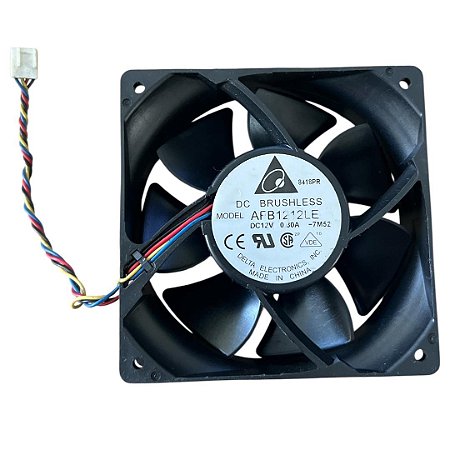 Cooler 120x120x38mm Dc12v 0.14a 2000rpm Afb1212le 4 Fios Delta