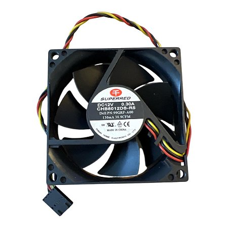 Cooler Superred Chb8012ds-r5 12v 0.30a 80x80x20mm 3 Fios