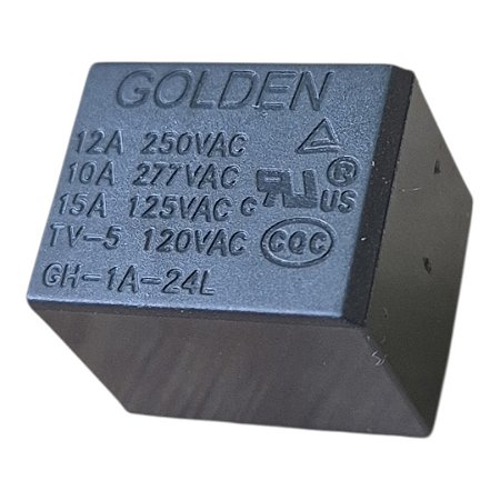 Rele 24v 15a 4 Pinos Gh-1a-24l Golden