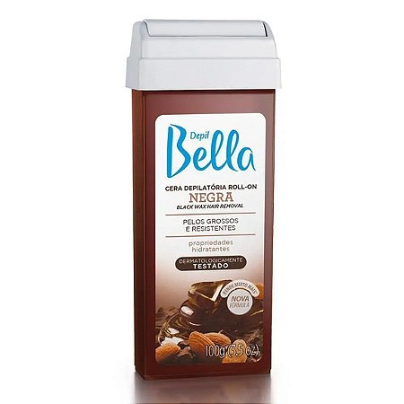 DEPIL BELLA CERA ROL LON 100G NEGRA