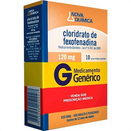CL FEXOFENADINA 120M G C/10 COMP/NOQ